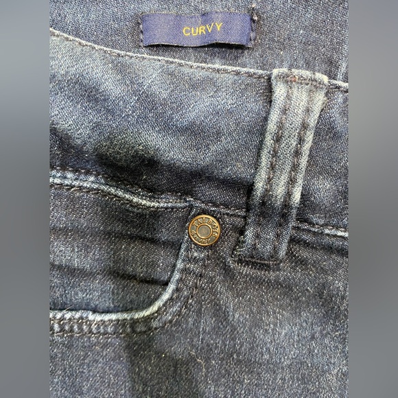 Talbots Dark Wash Curvy Fit Straight Leg Stretch Jeans | Women’s 10 - Picture 9 of 11